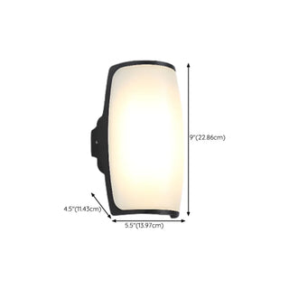 Simple Rectangular Plexiglas Outdoor Wall Light Black Image - 23