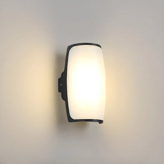 Simple Rectangular Plexiglas Outdoor Wall Light Black Image - 6