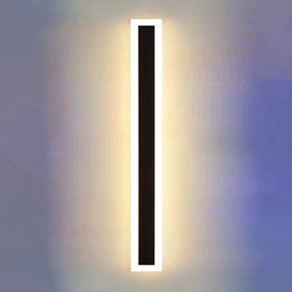 Modern Black Vertical Outdoor Waterproof Wall Lamp Zawala Image - 14
