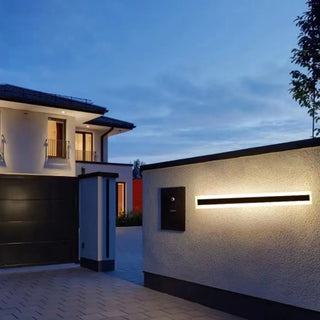 Modern Black Vertical Outdoor Waterproof Wall Lamp Zawala Image - 22