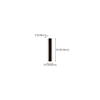Modern Black Vertical Outdoor Waterproof Wall Lamp Zawala Image - 24