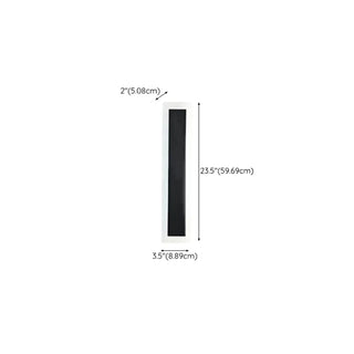 Modern Black Vertical Outdoor Waterproof Wall Lamp Zawala Image - 25