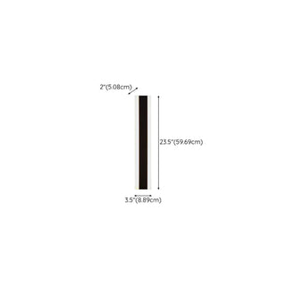 Modern Black Vertical Outdoor Waterproof Wall Lamp Zawala Image - 26