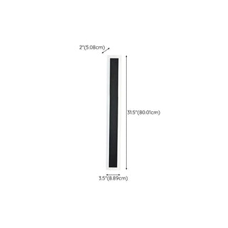 Modern Black Vertical Outdoor Waterproof Wall Lamp Zawala Image - 27