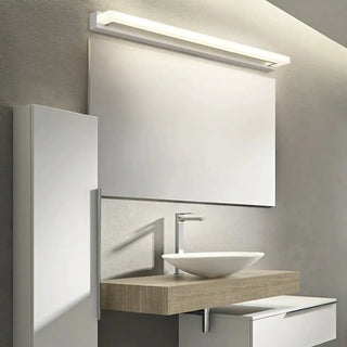 Black Rectangular Acrylic Wall-Mounted Vanity Light Zawala Image - 2