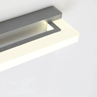 Black Rectangular Acrylic Wall-Mounted Vanity Light Zawala Image - 7