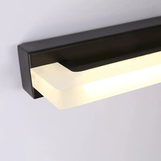 Black Rectangular Acrylic Wall-Mounted Vanity Light Zawala Image - 9