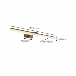 Classic Black Rectangular LED Mirror Vanity Light Zawala Image - 12