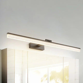 Classic Black Rectangular LED Mirror Vanity Light Zawala Image - 3