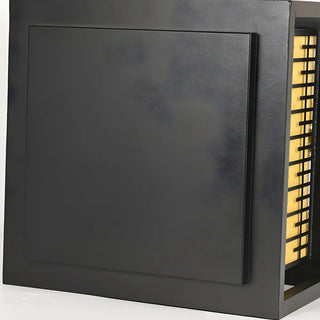 ZOWALA - Modern Black Rectangular Metal Outdoor Post Light Image - 13