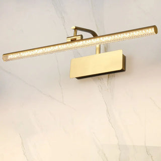 Black Modern Rectangular Metal Vanity Light Fixture Zawala Image - 8