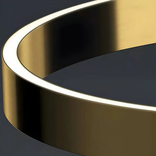 Modern Black Ring and Arc LED Metal Floor Lamp Zawala Image - 11