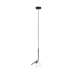 ZOWALA - Modern Clear Acrylic Globe Pendant Light Bedroom Image - 11