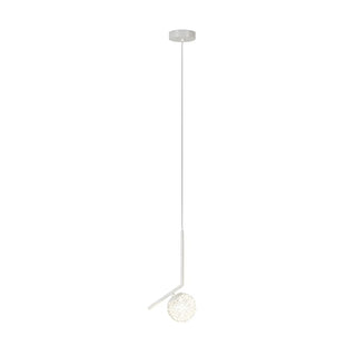 ZOWALA - Modern Clear Acrylic Globe Pendant Light Bedroom Image - 12