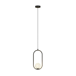 ZOWALA - Modern Clear Acrylic Globe Pendant Light Bedroom Image - 15