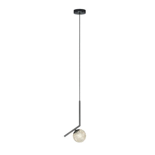 ZOWALA - Modern Clear Acrylic Globe Pendant Light Bedroom Image - 19