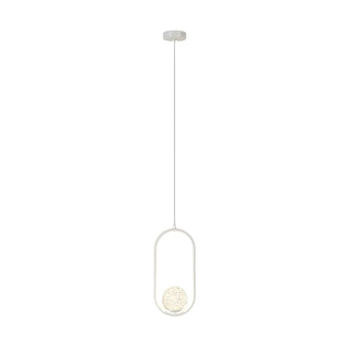 ZOWALA - Modern Clear Acrylic Globe Pendant Light Bedroom Image - 20