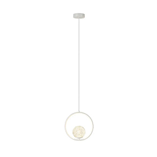 ZOWALA - Modern Clear Acrylic Globe Pendant Light Bedroom Image - 7