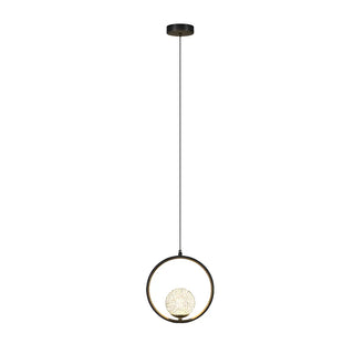 ZOWALA - Modern Clear Acrylic Globe Pendant Light Bedroom Image - 8