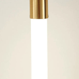 ZOWALA - Modern Bedroom Gold Ring White Acrylic Pendant Light Image - 12