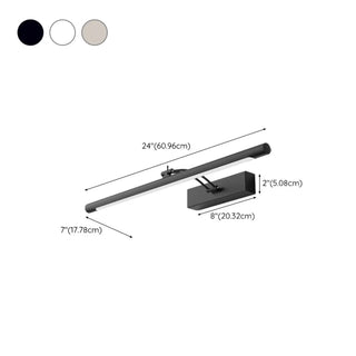 ZOWALA - Modern Bathroom Sliver Cylinder LED Vanity Light Image - 20