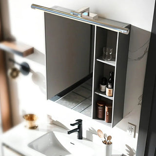 ZOWALA - Metal Tubular Black LED Bathroom Vanity Mirror Light Image - 4