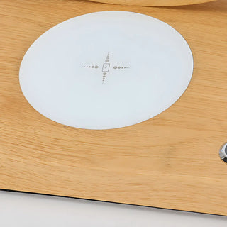 ZOWALA - Modern Metal LED Round Table Light Black Image - 14