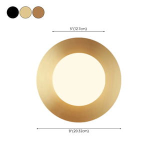 Modern Brass Globe LED Vanity Wall Light Fixtures Zawala #size