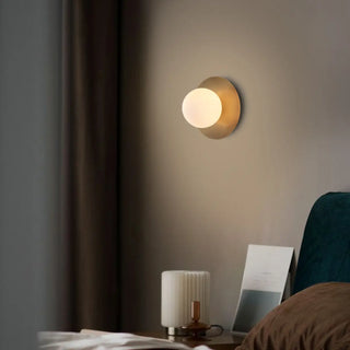 Modern Brass Globe LED Vanity Wall Light Fixtures Zawala Image - 2