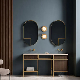 Modern Brass Globe LED Vanity Wall Light Fixtures Zawala Image - 4