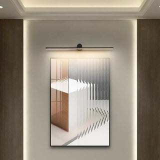 Linear Modern Black Wall Mounted LED Vanity Light Zawala Image - 1