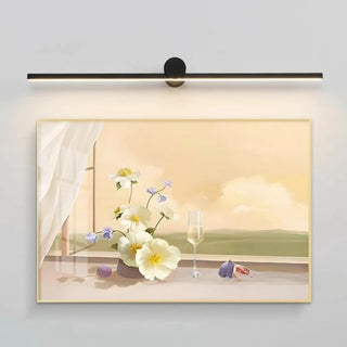 Linear Modern Black Wall Mounted LED Vanity Light Zawala Image - 2
