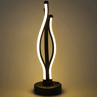 ZOWALA - Modern Black Silica Gel Strip LED Table Lamp Image - 5