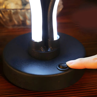 ZOWALA - Modern Black Silica Gel Strip LED Table Lamp Image - 6