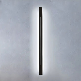 Modern Slim Vertical Black Acrylic LED Wall Sconce Zawala Image - 7