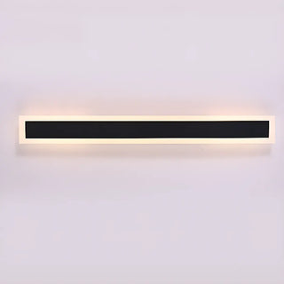 Slim Modern Black Vertical Outdoor LED Wall Light  Zawala Image - 10