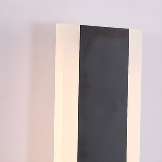 Slim Modern Black Vertical Outdoor LED Wall Light  Zawala Image - 12