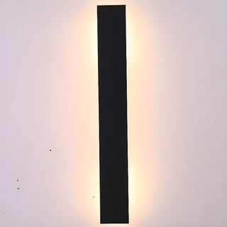 Slim Modern Black Vertical Outdoor LED Wall Light  Zawala Image - 13