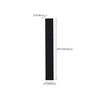 Slim Modern Black Vertical Outdoor LED Wall Light  Zawala Image - 21