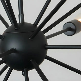 ZOWALA - Modern Black Sputnik Suspension Bulb Chandelier Image - 16
