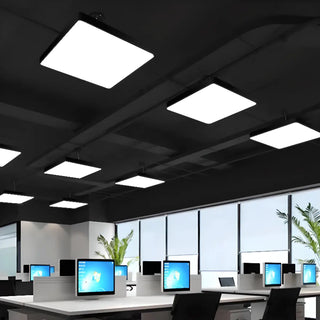ZOWALA - Modern Black Square LED Pendant Light Adjustable Height Image - 1