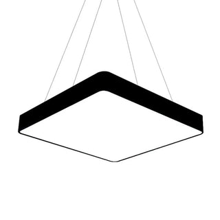 ZOWALA - Modern Black Square LED Pendant Light Adjustable Height Image - 8