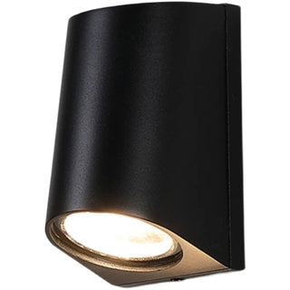 Modern Black Square Outdoor Up Down Wall Light Zawala Image - 10