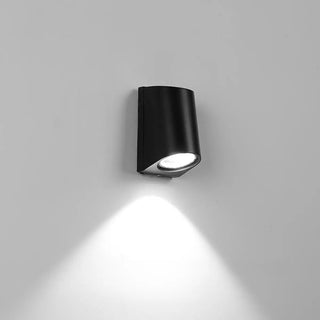 Modern Black Square Outdoor Up Down Wall Light Zawala Image - 15