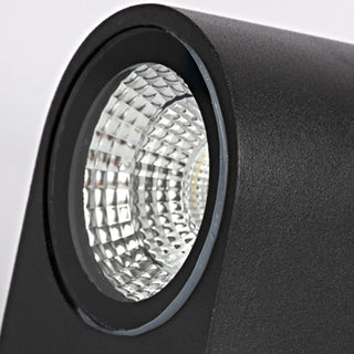 Modern Black Square Outdoor Up Down Wall Light Zawala Image - 18