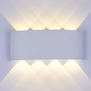 Modern Square Metal Outdoor 2 Bulbs Wall Light Black Image - 9