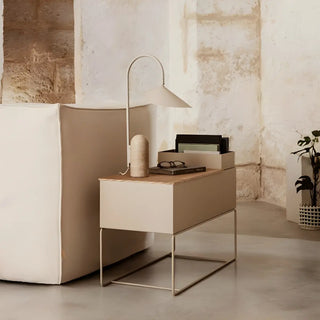 Bedroom Black Unique Cone Geometric Metal Table Lamp Zawala Image - 4