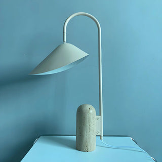 Bedroom Black Unique Cone Geometric Metal Table Lamp Zawala Image - 8