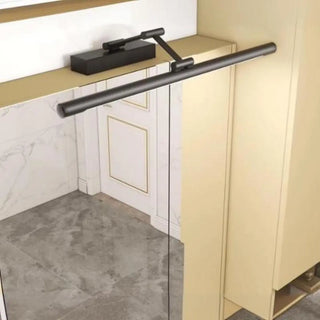 Modern Adjustable Linear Black Metal LED Vanity Light Zawala Image - 1