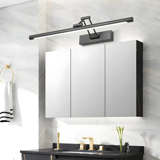 Modern Adjustable Linear Black Metal LED Vanity Light Zawala Image - 2